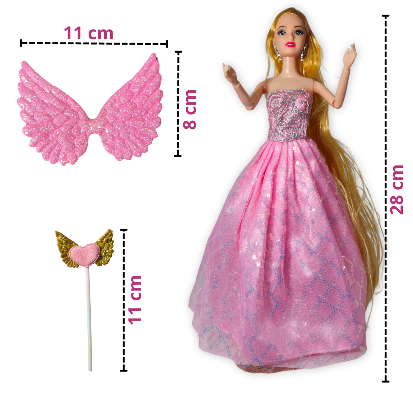 Papusa Angel Princess 28 cm